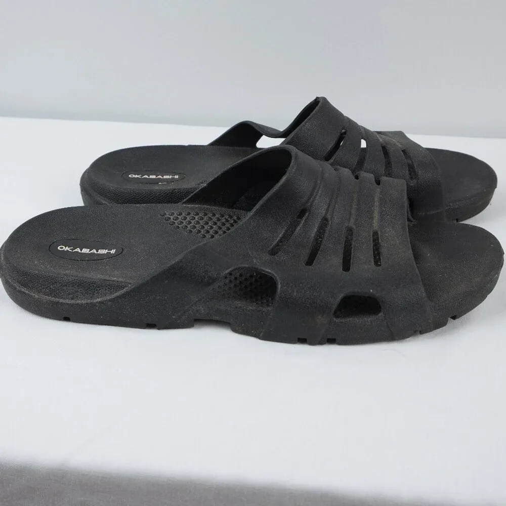 Okabashi Eurosport Unisex Black‎ Sandals Size LL Men's 9/10 Women's 11/12
